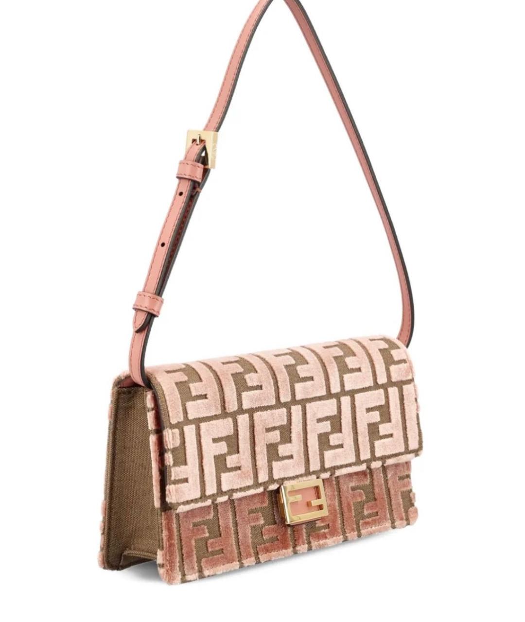 FENDI Розовая сумка через плечо, фото 2