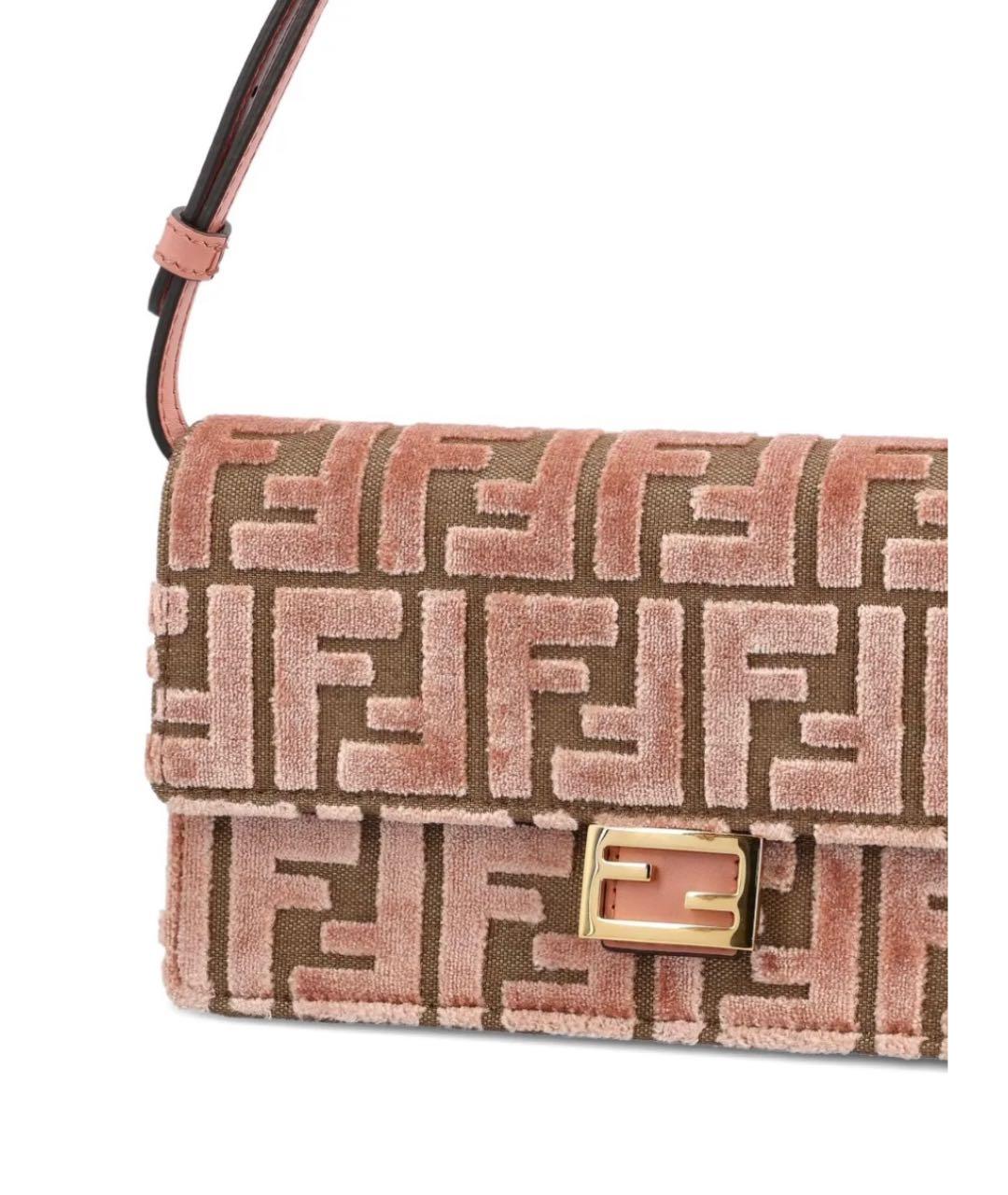 FENDI Розовая сумка через плечо, фото 7
