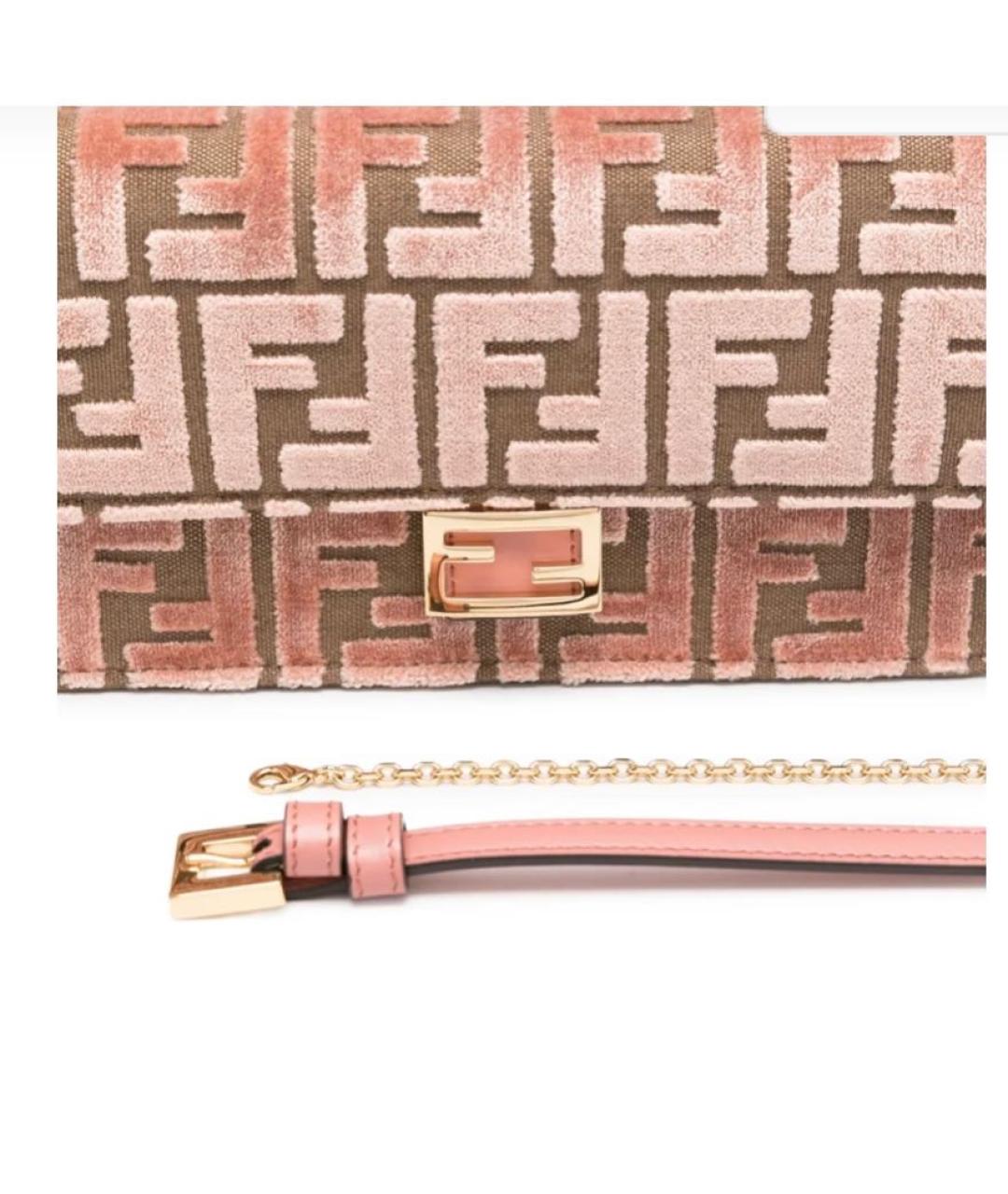 FENDI Розовая сумка через плечо, фото 6