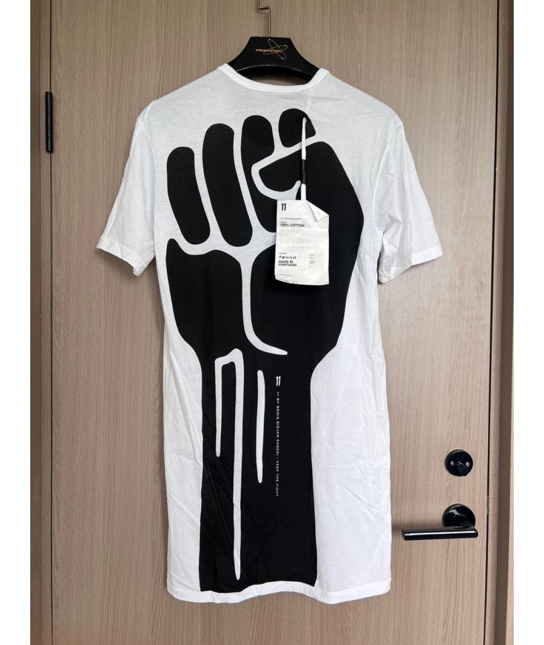 11 BY BORIS BIDJAN SABERI Белая хлопковая футболка, фото 5