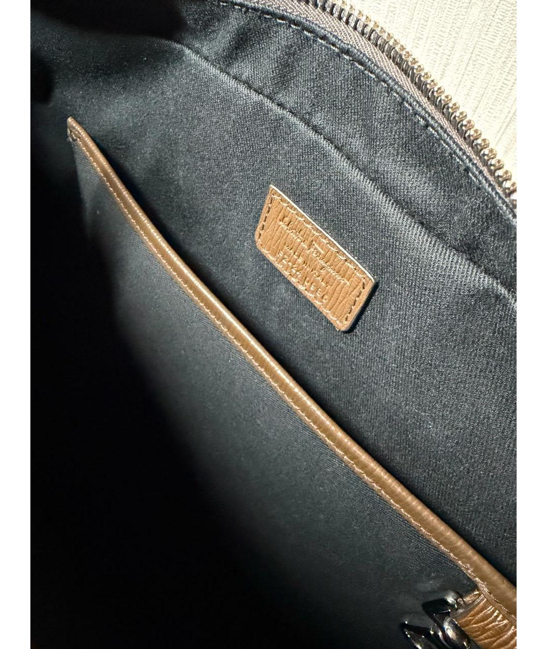 FERRAGAMO Коричневый кожаный портфель, фото 5