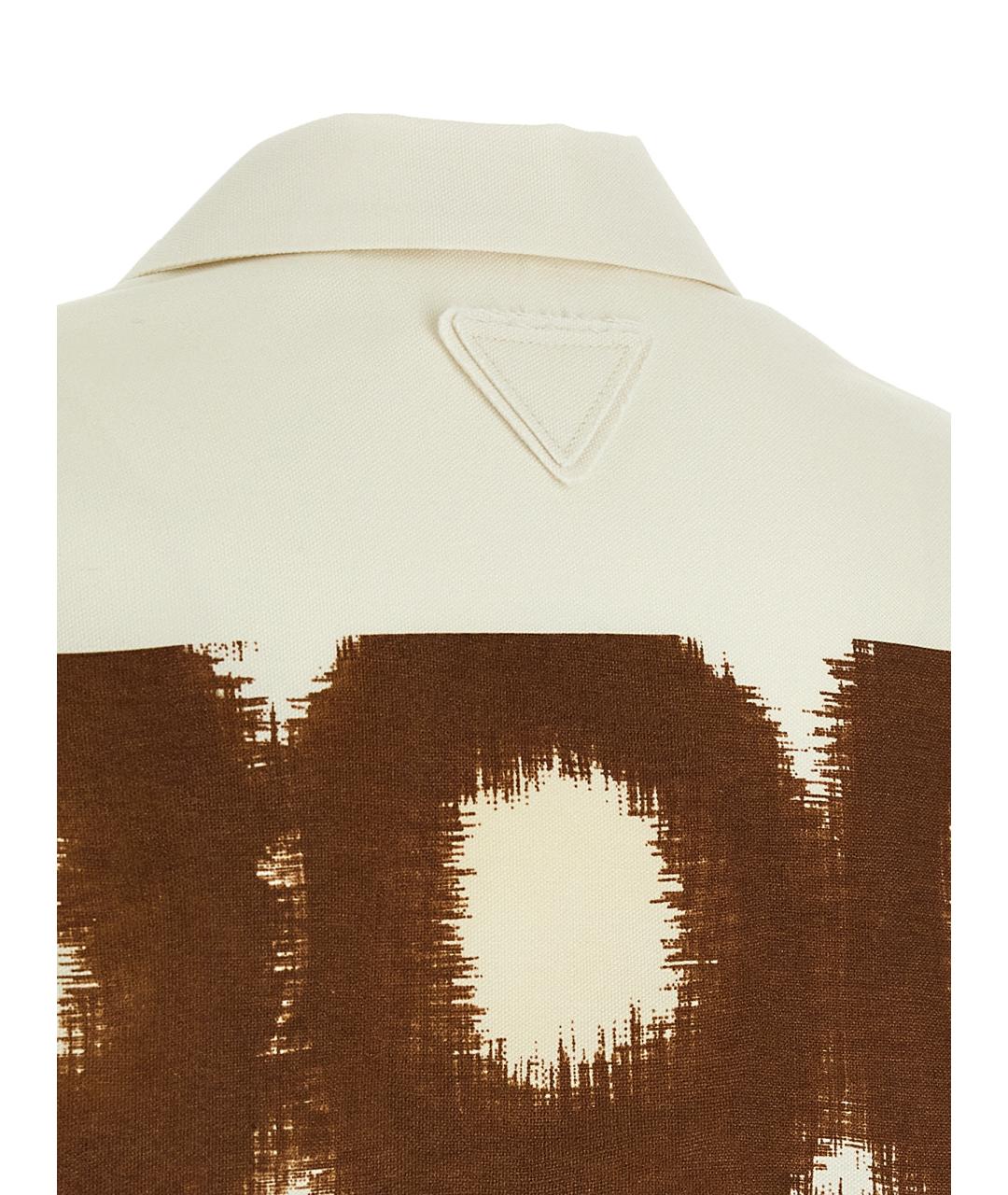PRADA Коричневая хлопковая рубашка, фото 3
