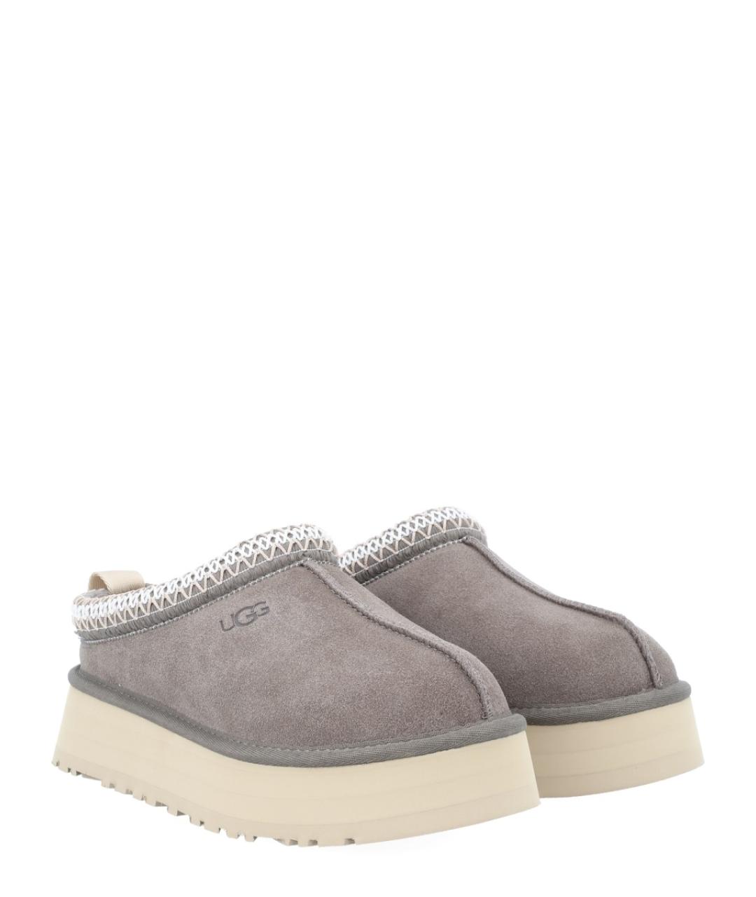 UGG AUSTRALIA Серые замшевые мюли, фото 2