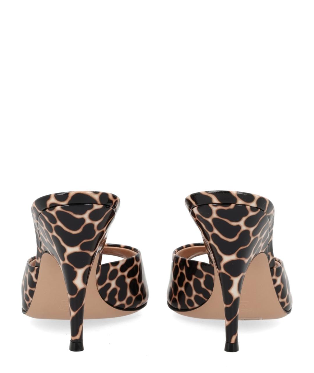 GIANVITO ROSSI Мульти кожаные мюли, фото 4