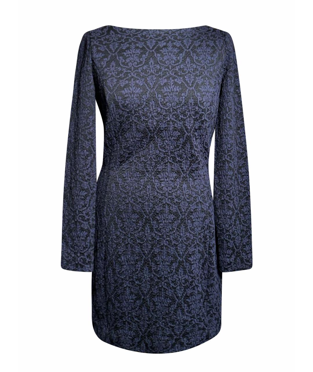 ARMANI JEANS Темно-синее вискозное повседневное платье, фото 1