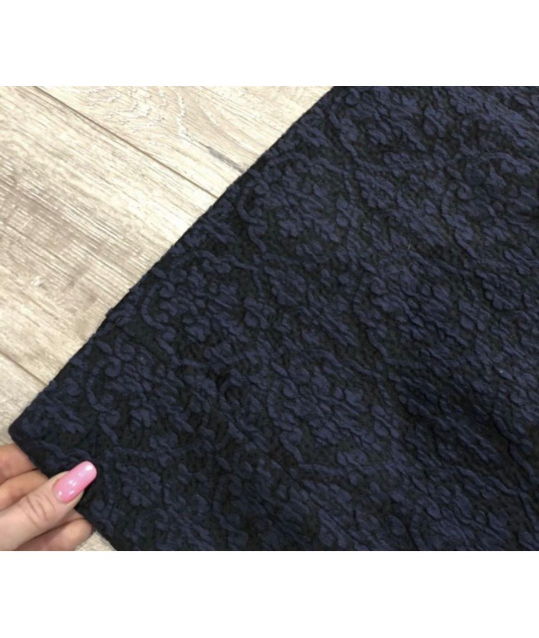 ARMANI JEANS Темно-синее вискозное повседневное платье, фото 6