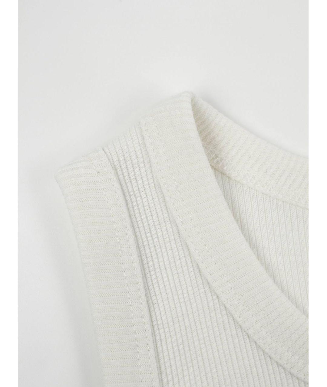 CELINE Белая хлопковая майка, фото 7