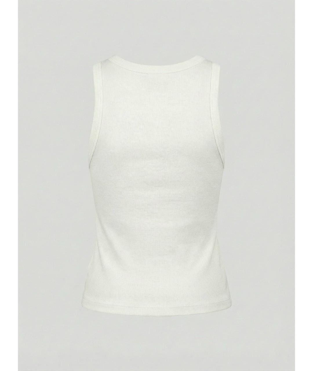 CELINE Белая хлопковая майка, фото 2