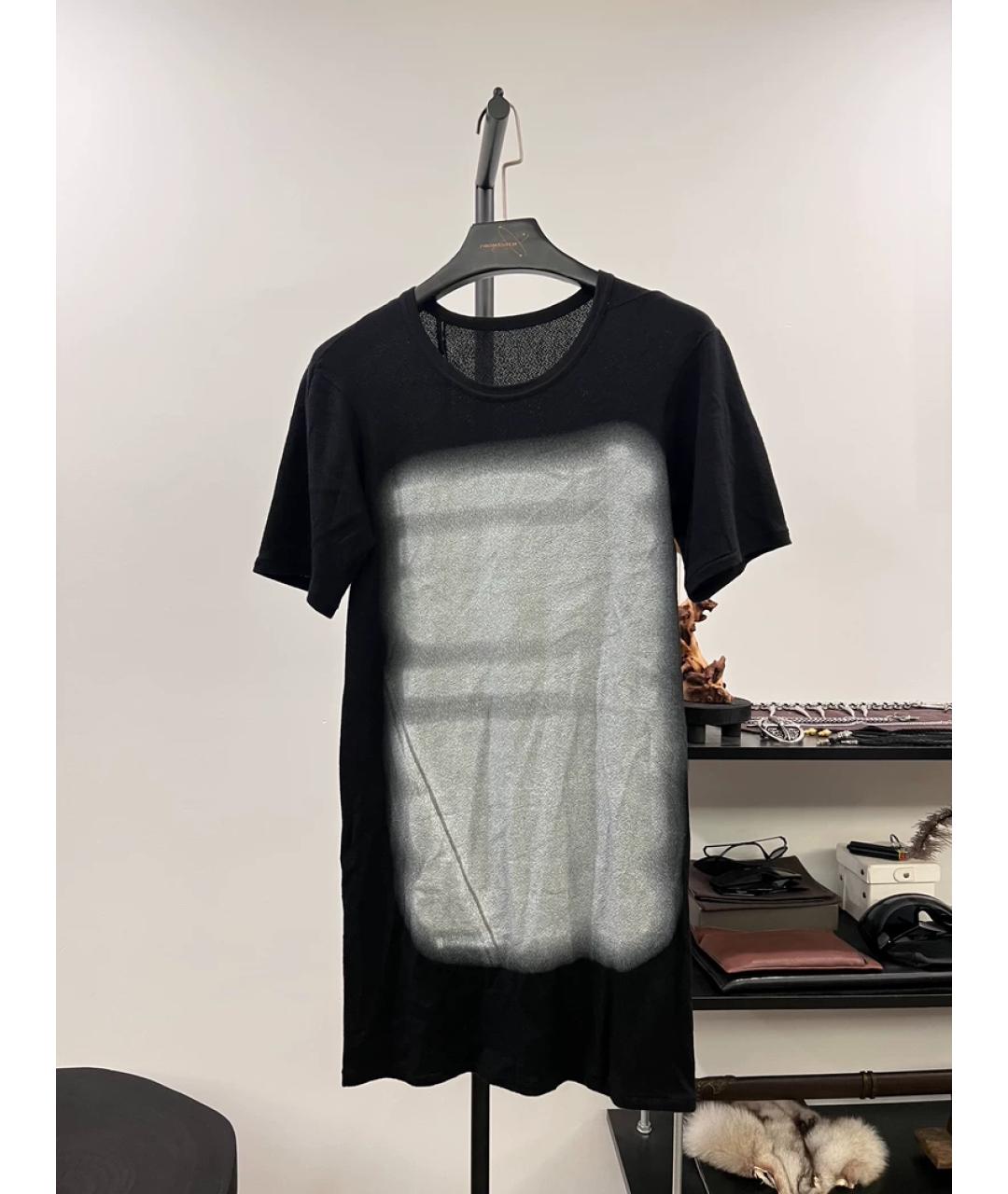 BORIS BIDJAN Черная хлопковая футболка, фото 4