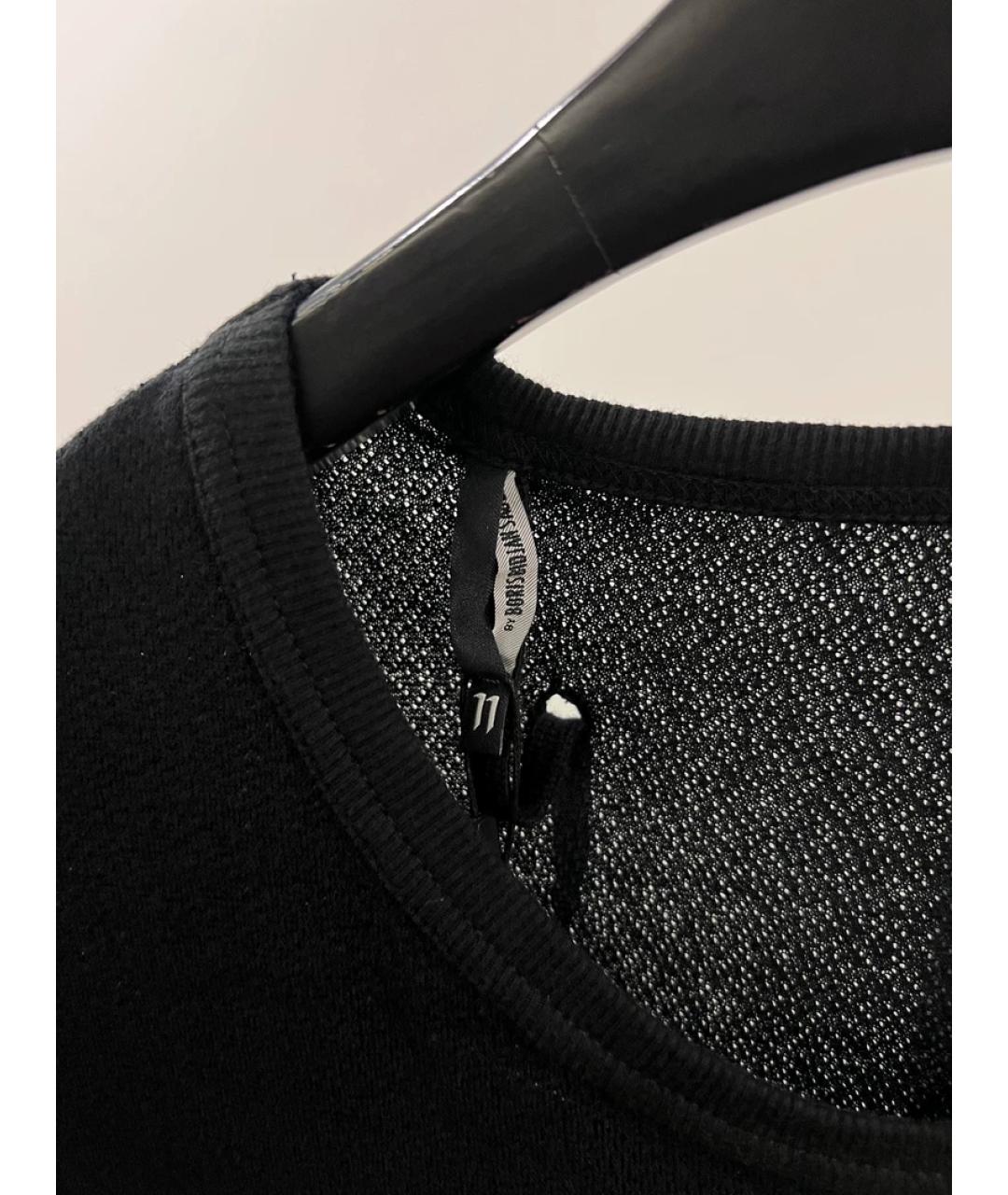 BORIS BIDJAN Черная хлопковая футболка, фото 2