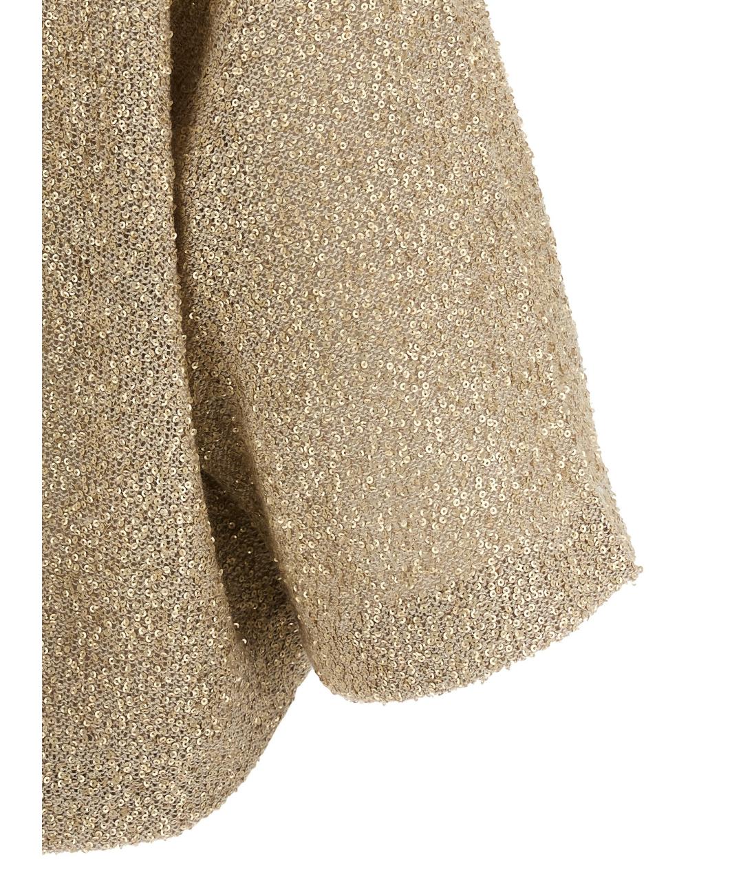 BRUNELLO CUCINELLI Бежевая льняная футболка, фото 4