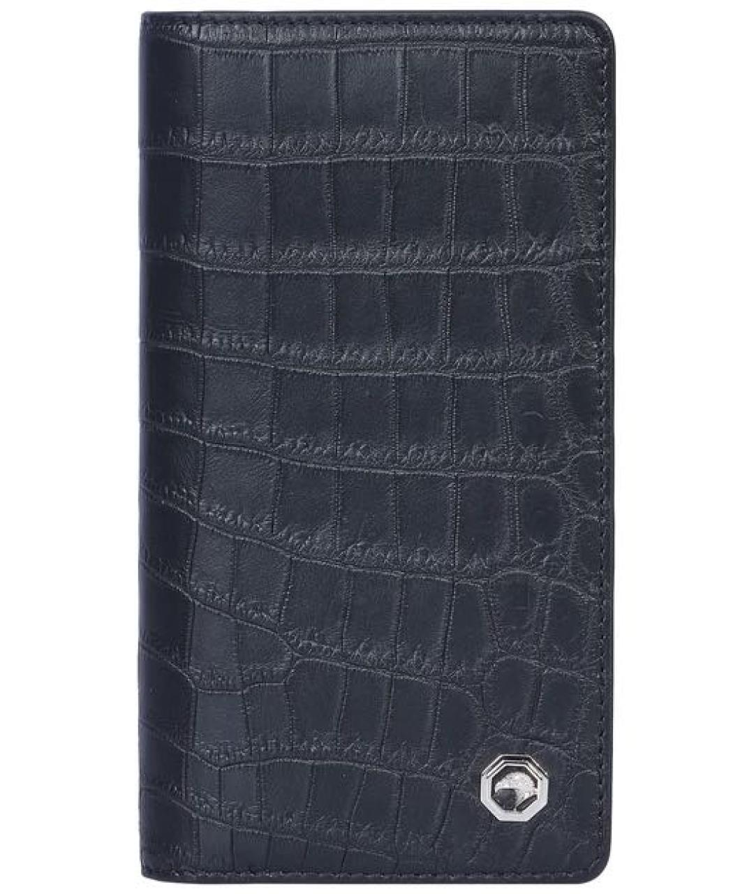 STEFANO RICCI Черный кошелек из экзотической кожи, фото 1