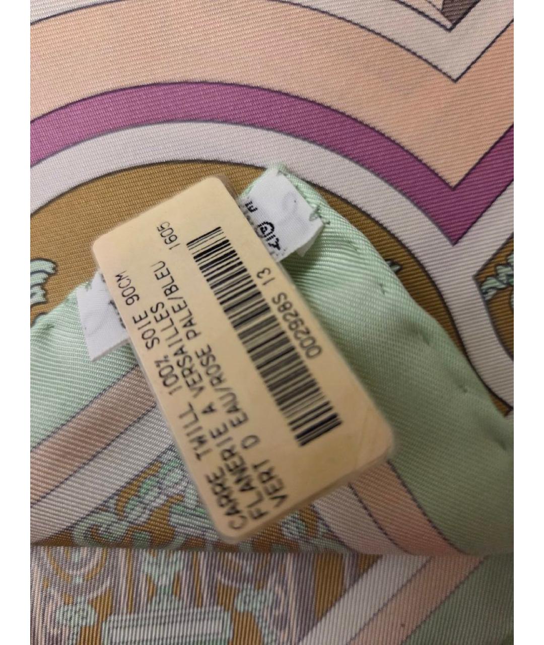 HERMES Мульти шелковый платок, фото 3