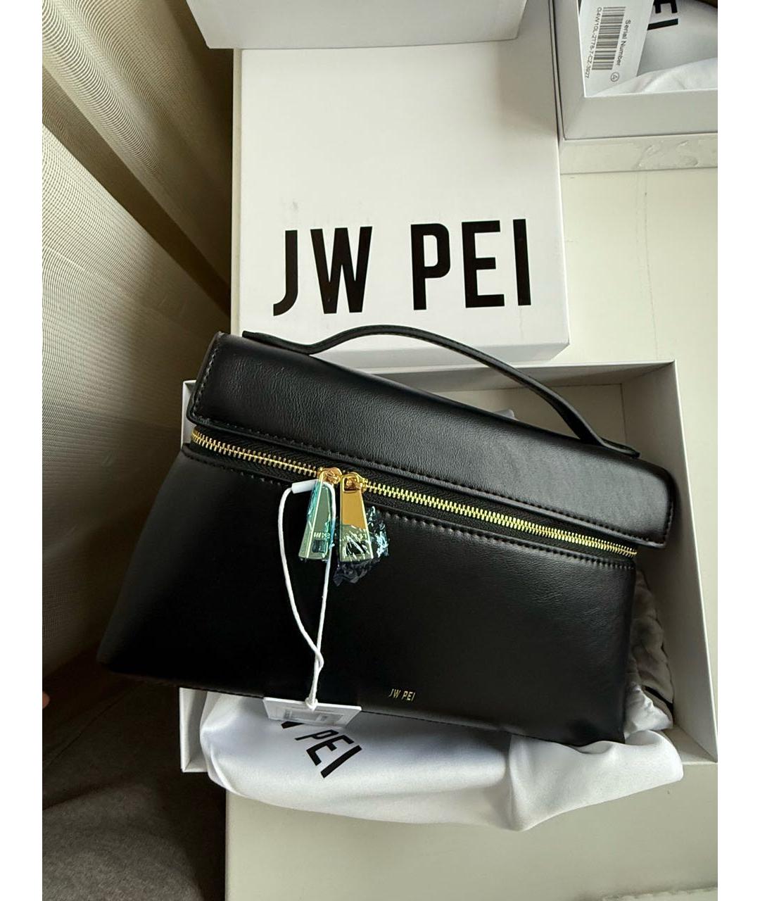 JW PEI Черная сумка через плечо из искусственной кожи, фото 6