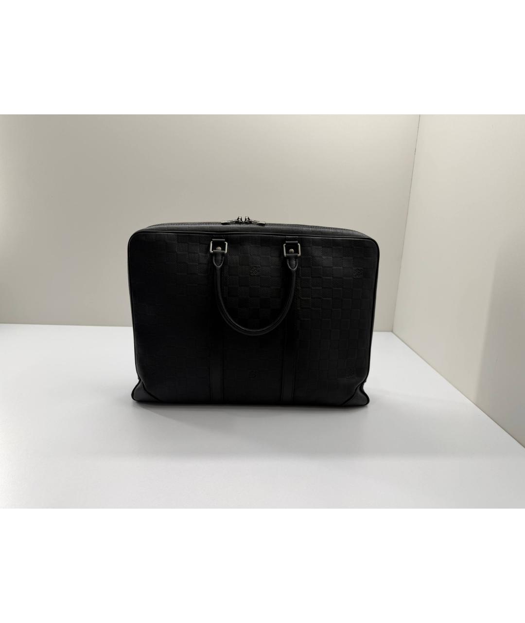 LOUIS VUITTON Черный портфель, фото 10