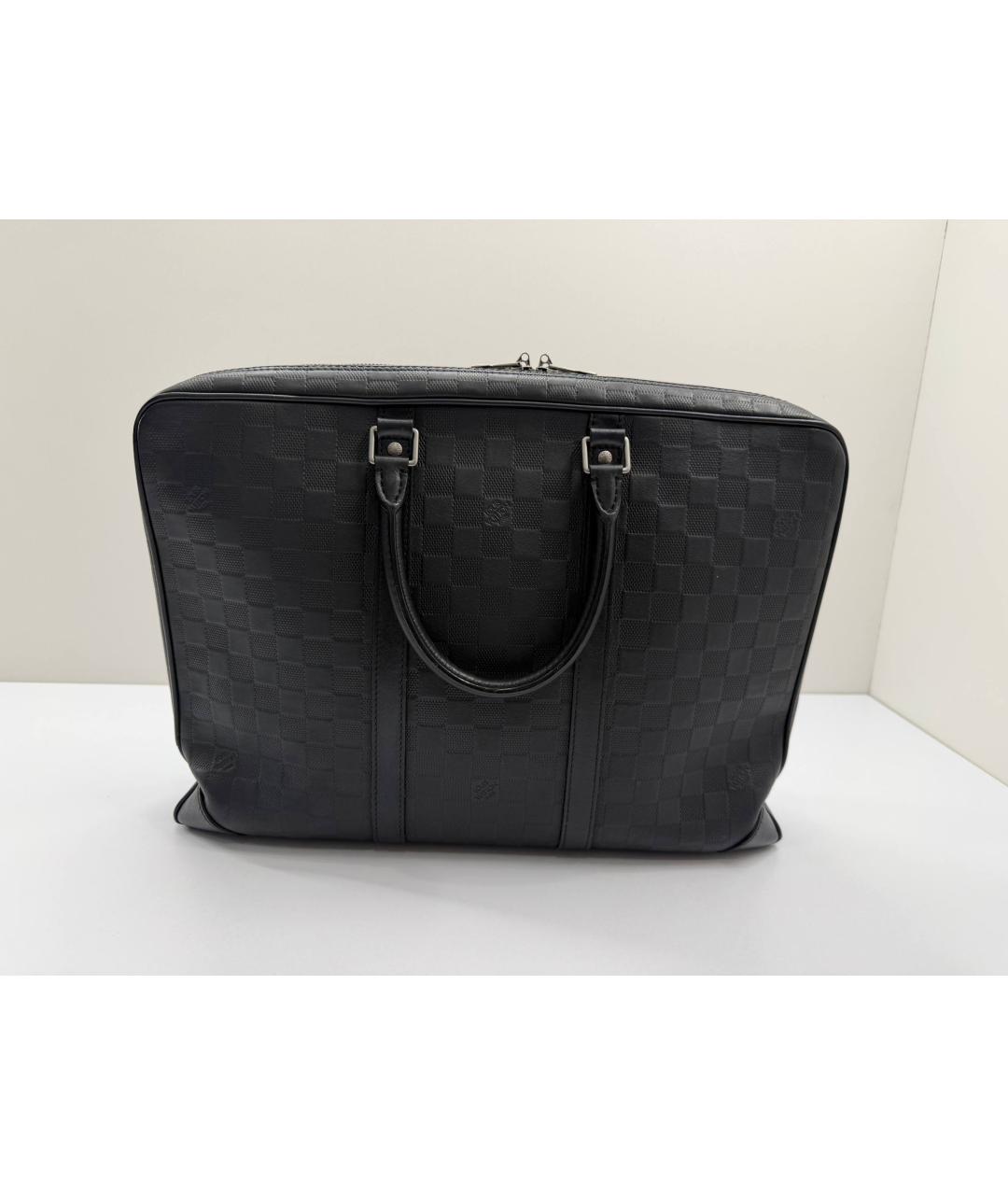 LOUIS VUITTON Черный портфель, фото 7