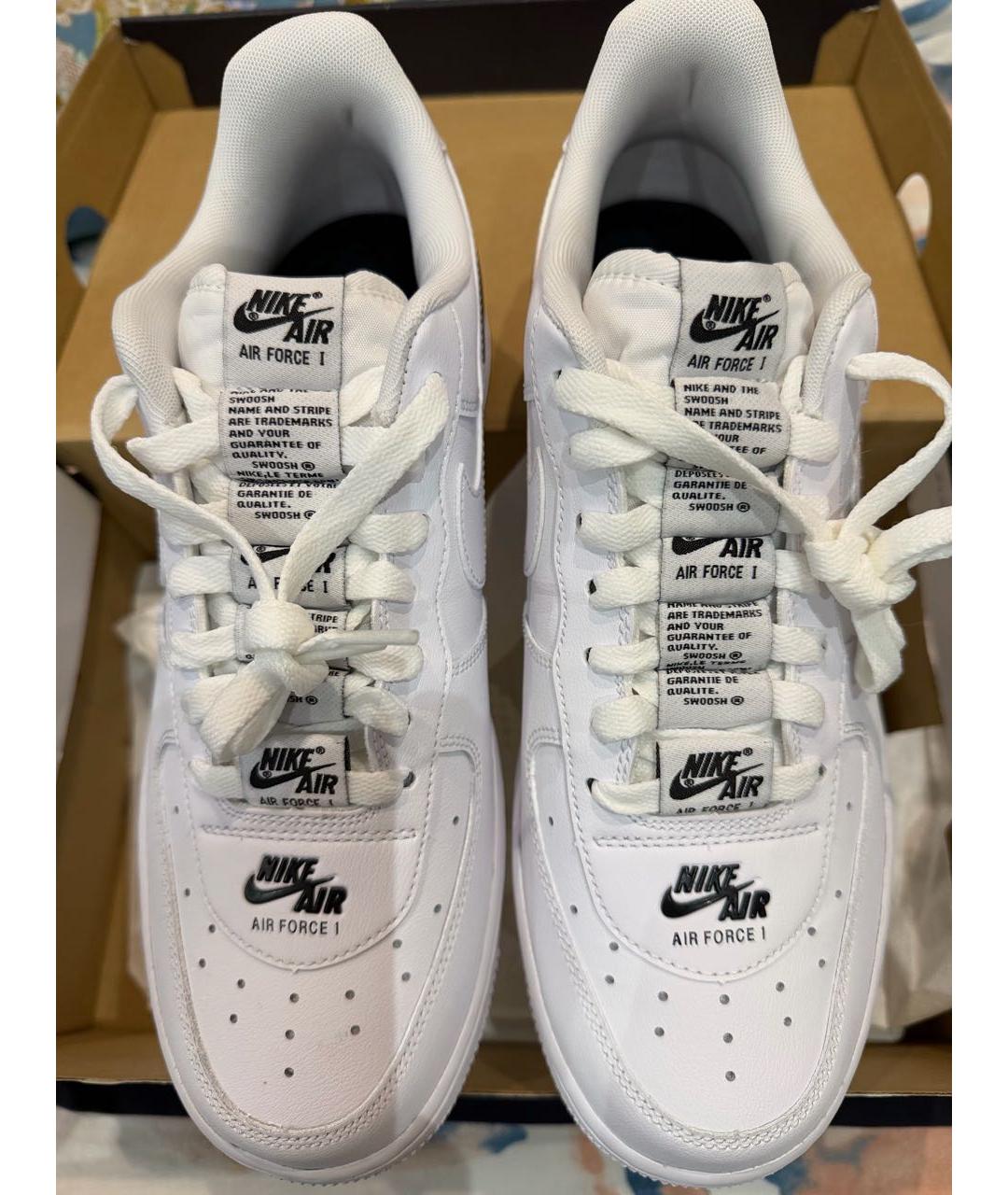 NIKE Белые кожаные кроссовки, фото 2