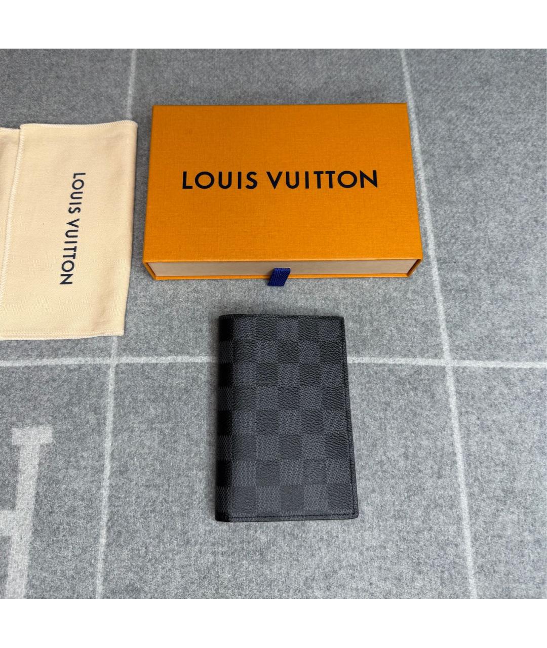 LOUIS VUITTON Черная визитница, фото 2
