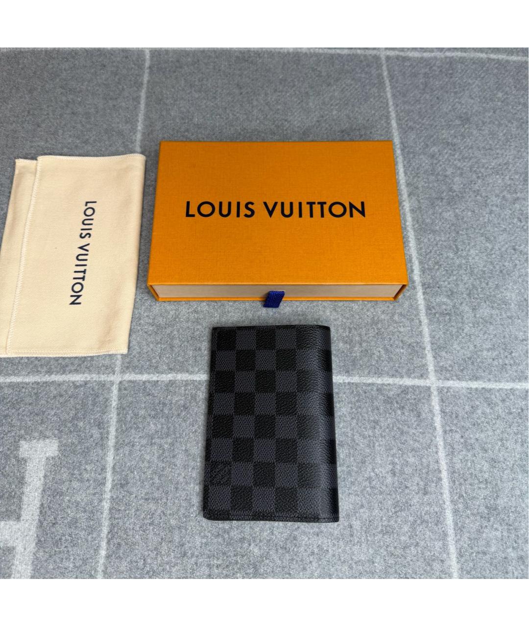 LOUIS VUITTON Черная визитница, фото 3