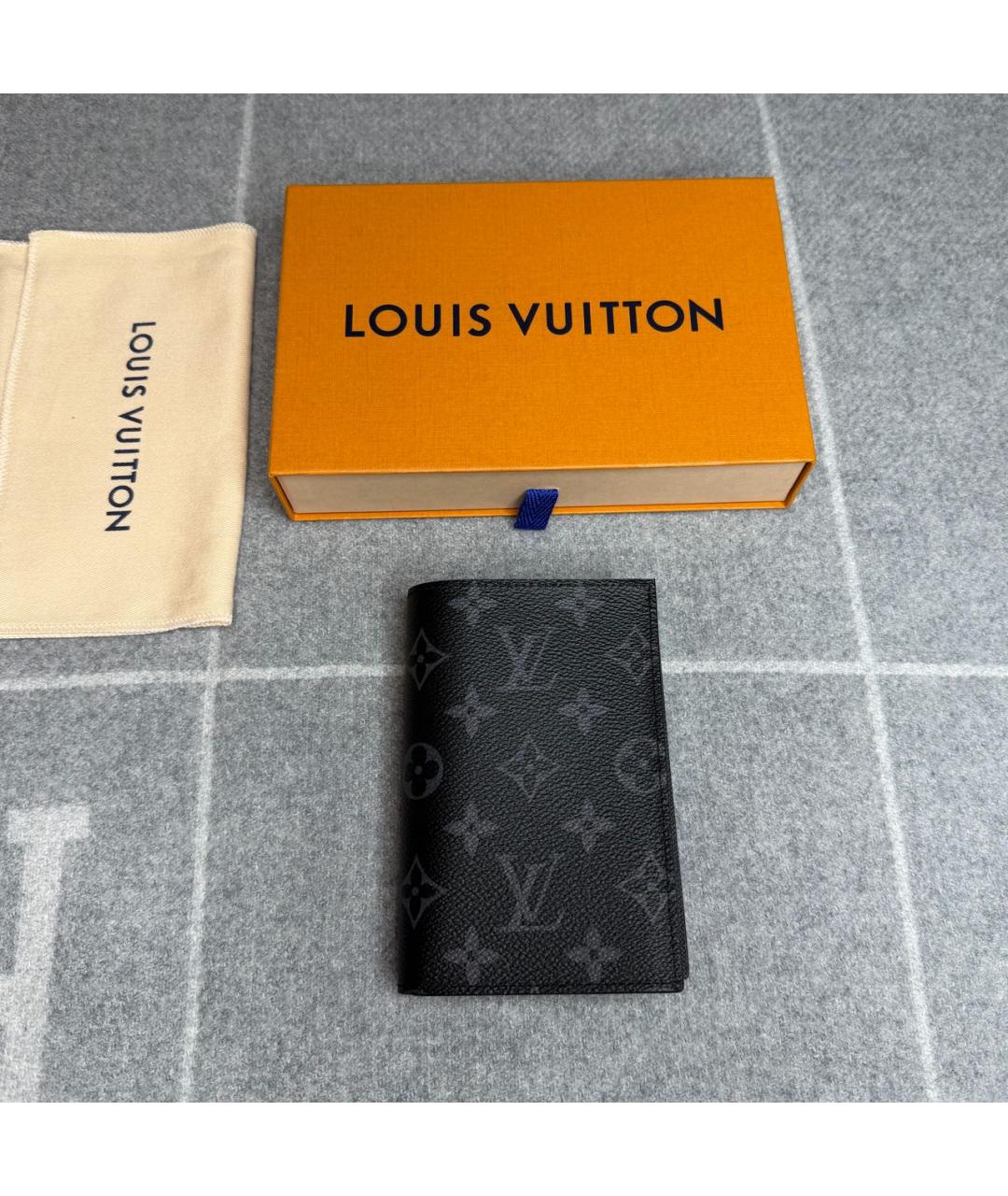LOUIS VUITTON Черная визитница, фото 2