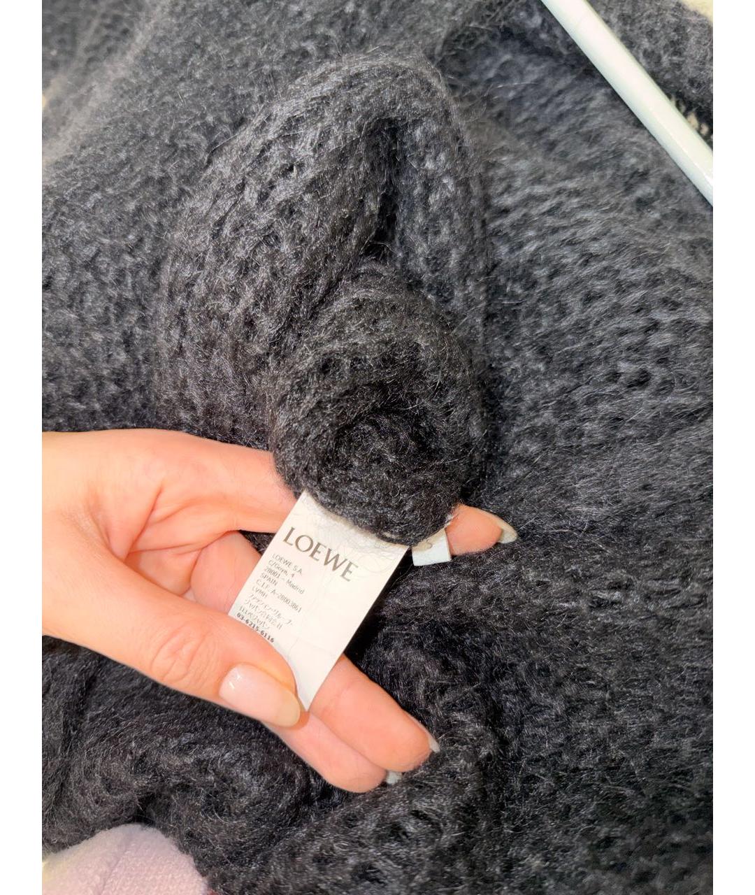 LOEWE Черный шерстяной кардиган, фото 3