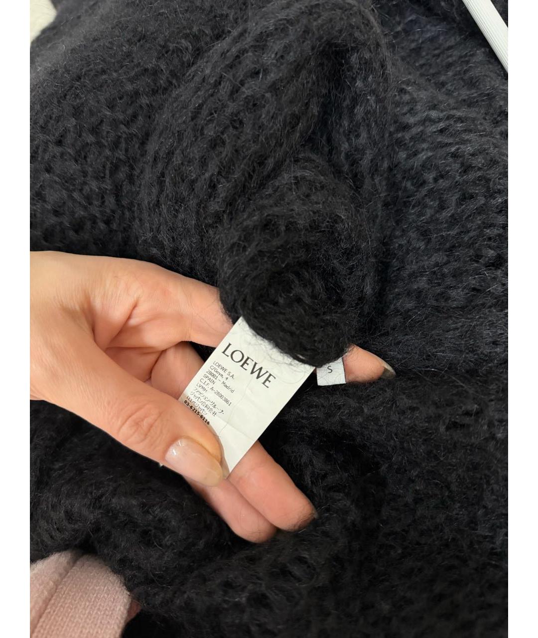 LOEWE Черный шерстяной кардиган, фото 4