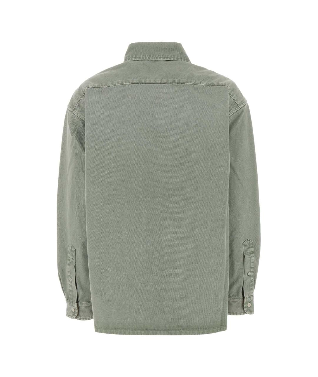 MIU MIU Зеленая хлопковая рубашка, фото 2