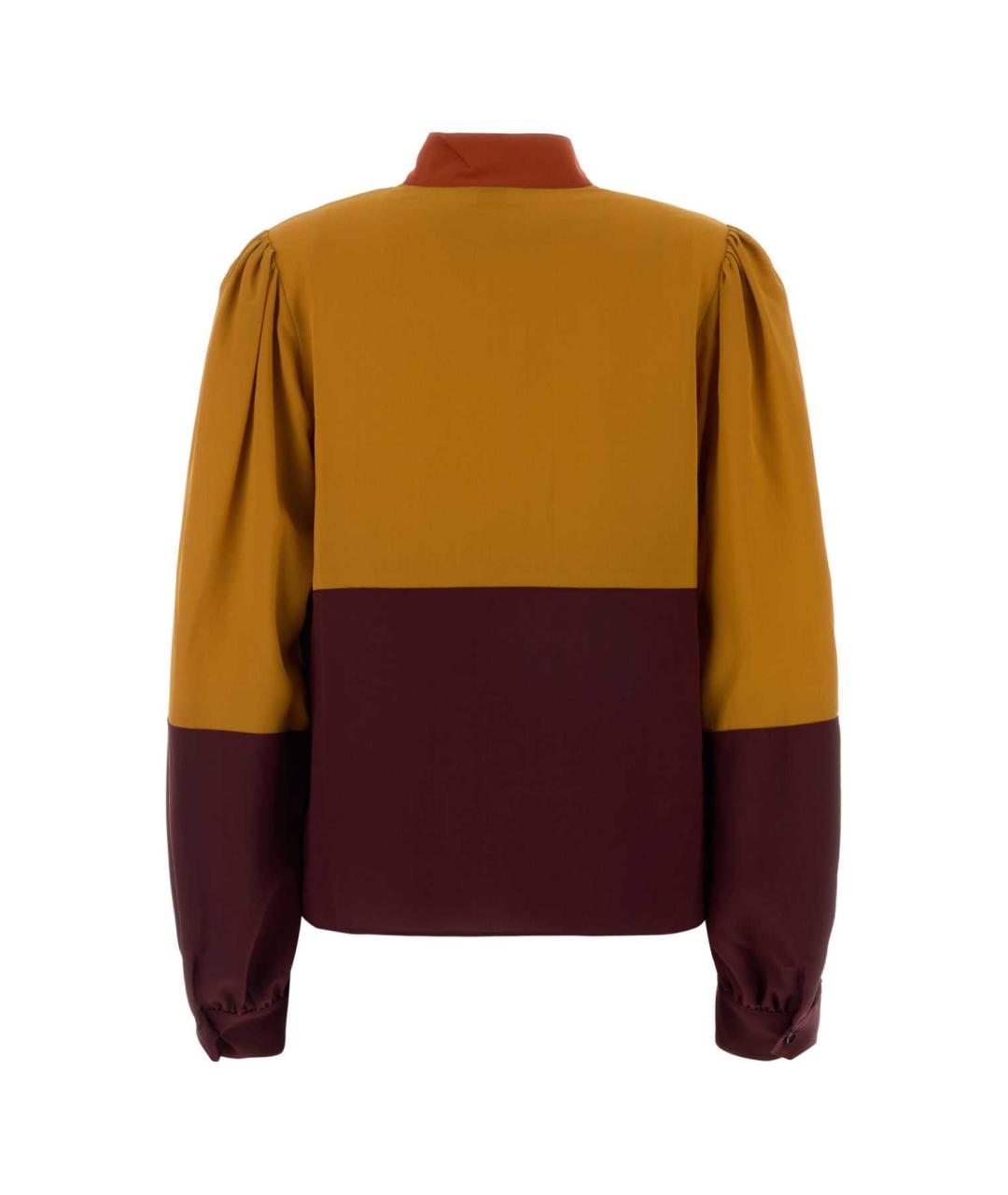 SAINT LAURENT Мульти шелковая блузы, фото 2