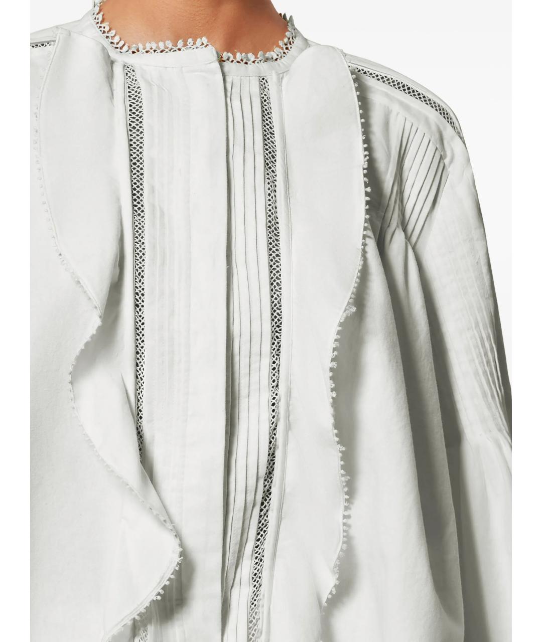 ISABEL MARANT Белая хлопковая блузы, фото 5