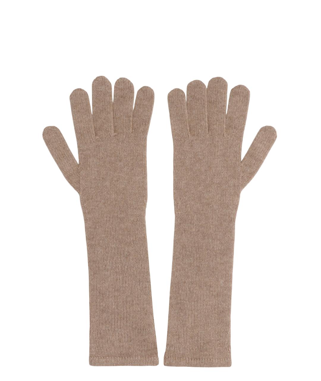 MAX MARA Бежевые кашемировые перчатки, фото 3