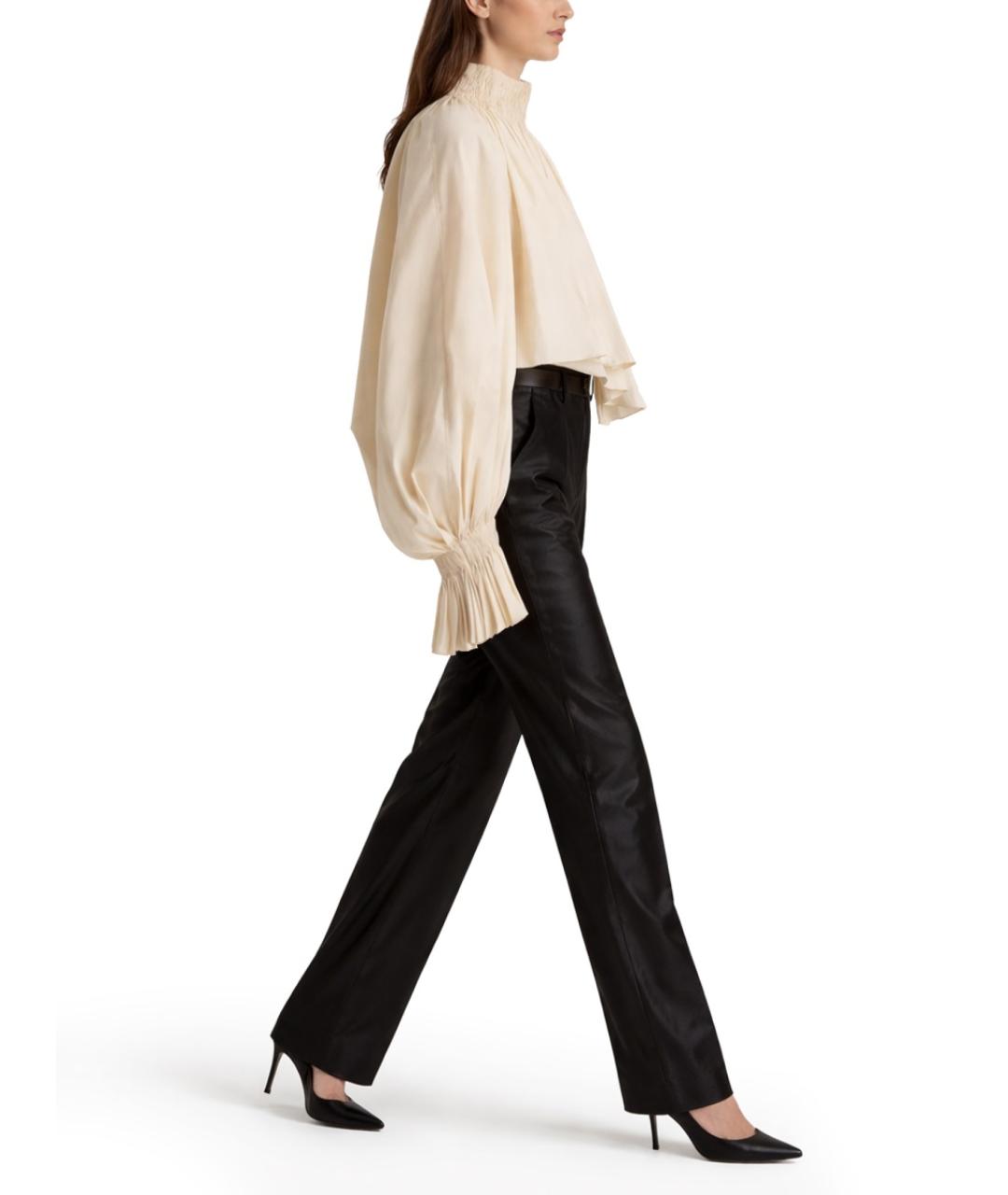 KHAITE Бежевая хлопковая блузы, фото 2