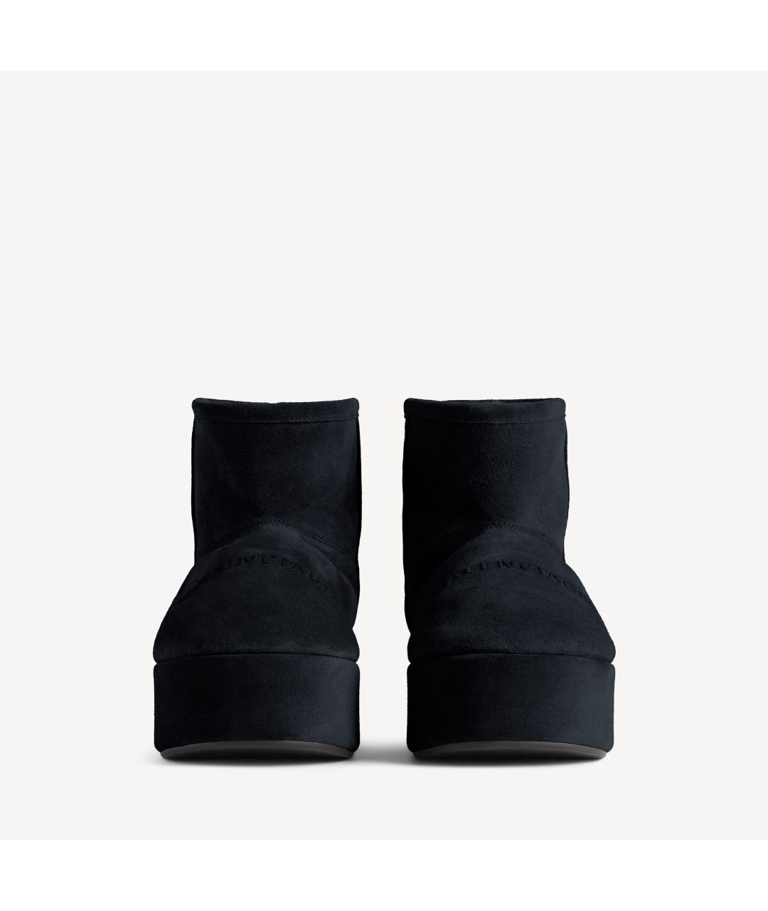 BALENCIAGA Черные замшевые ботинки, фото 4