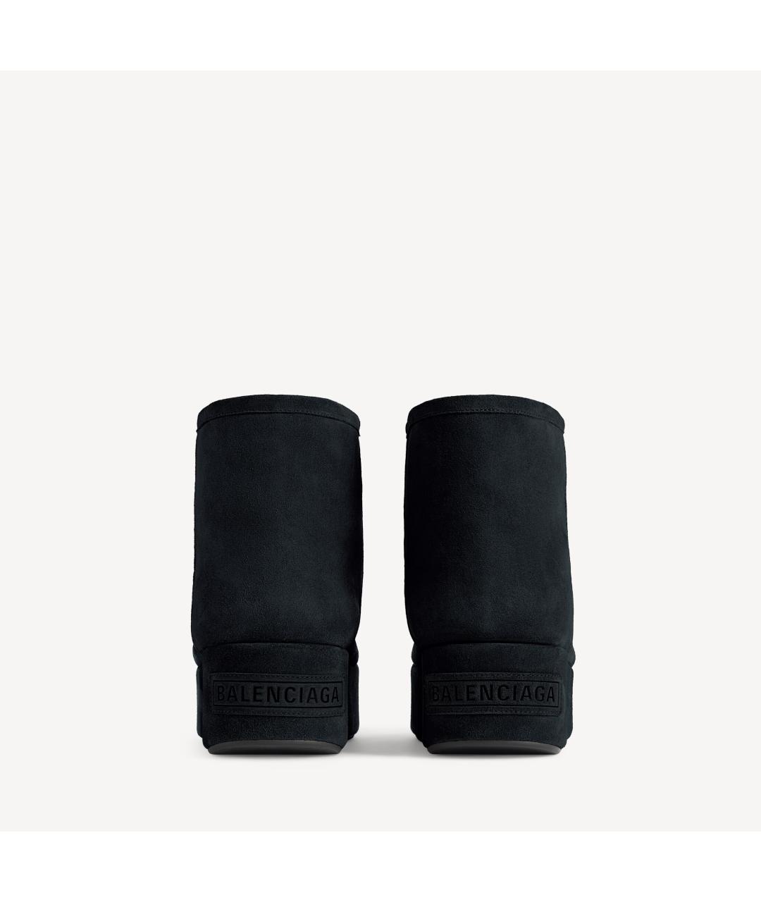 BALENCIAGA Черные замшевые ботинки, фото 3