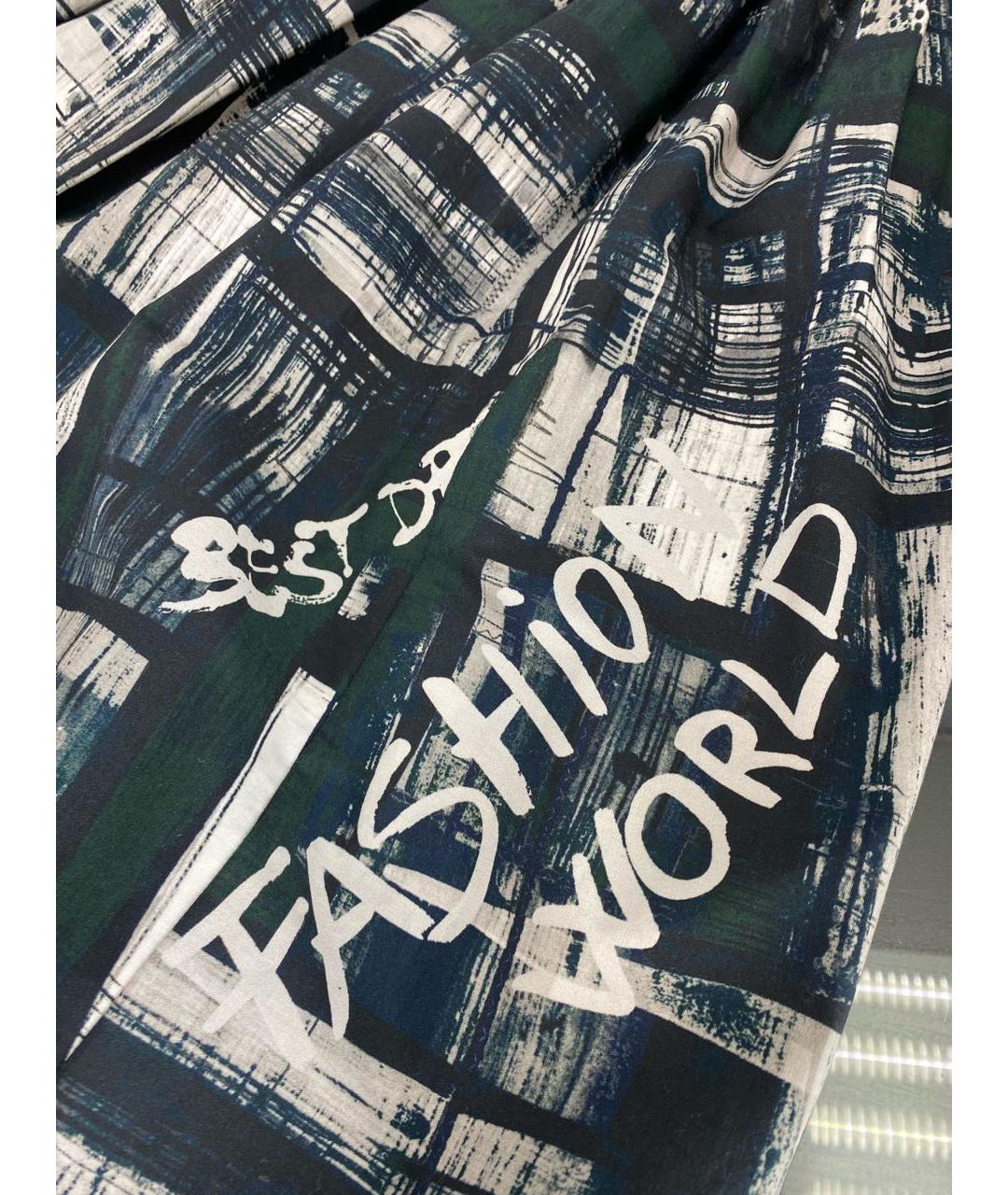 DOLCE&GABBANA Черное хлопковое повседневное платье, фото 4