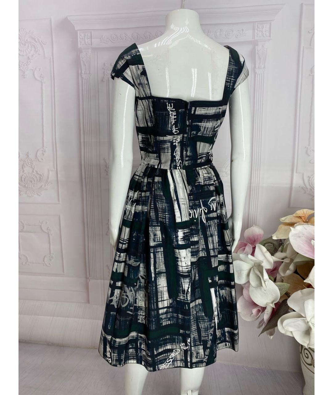 DOLCE&GABBANA Черное хлопковое повседневное платье, фото 8