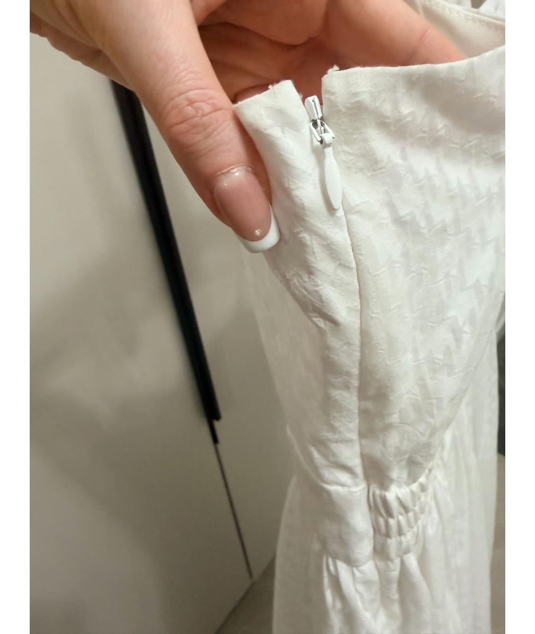 KARL LAGERFELD Белый полиэстеровый сарафан, фото 8