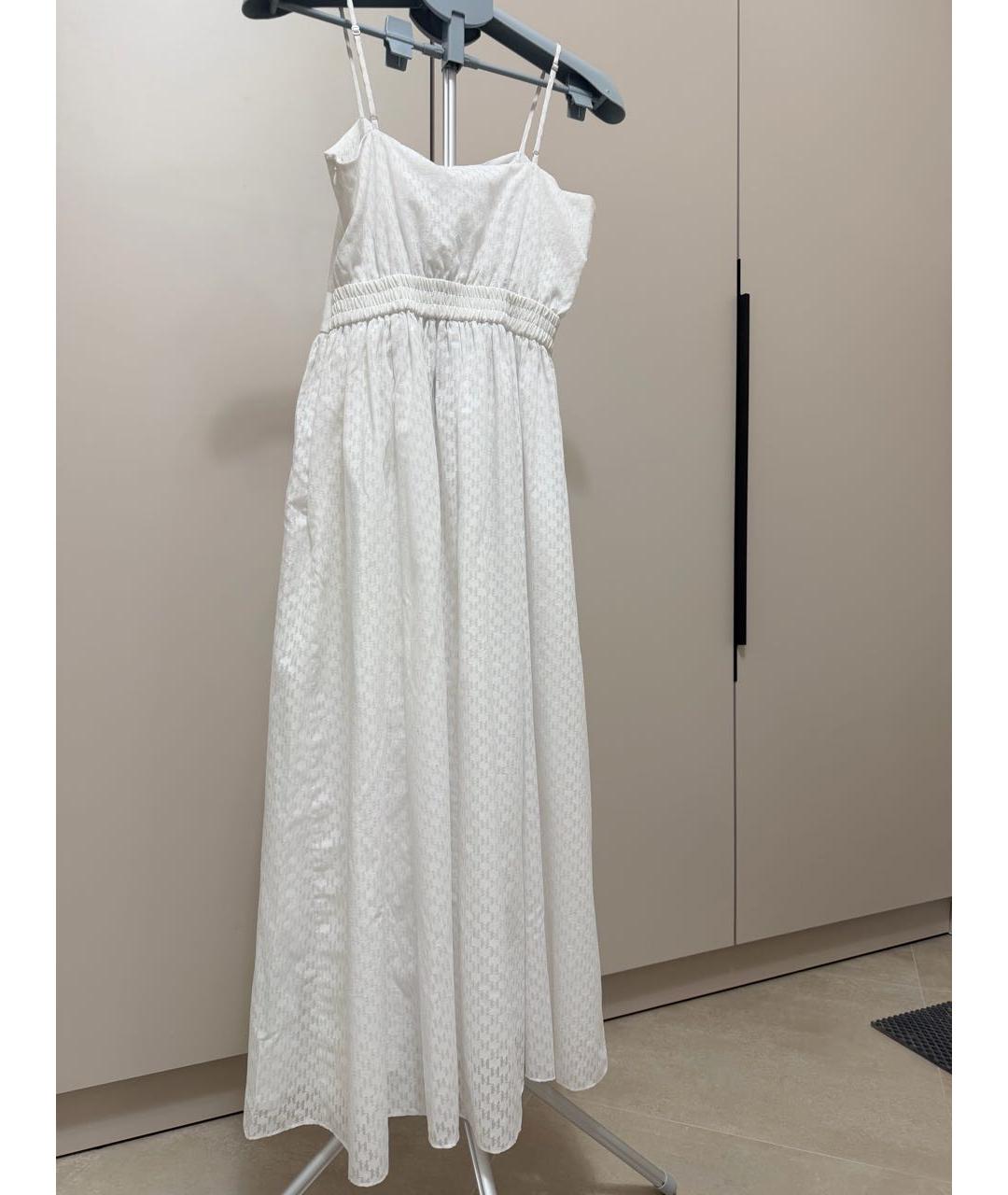 KARL LAGERFELD Белый полиэстеровый сарафан, фото 2