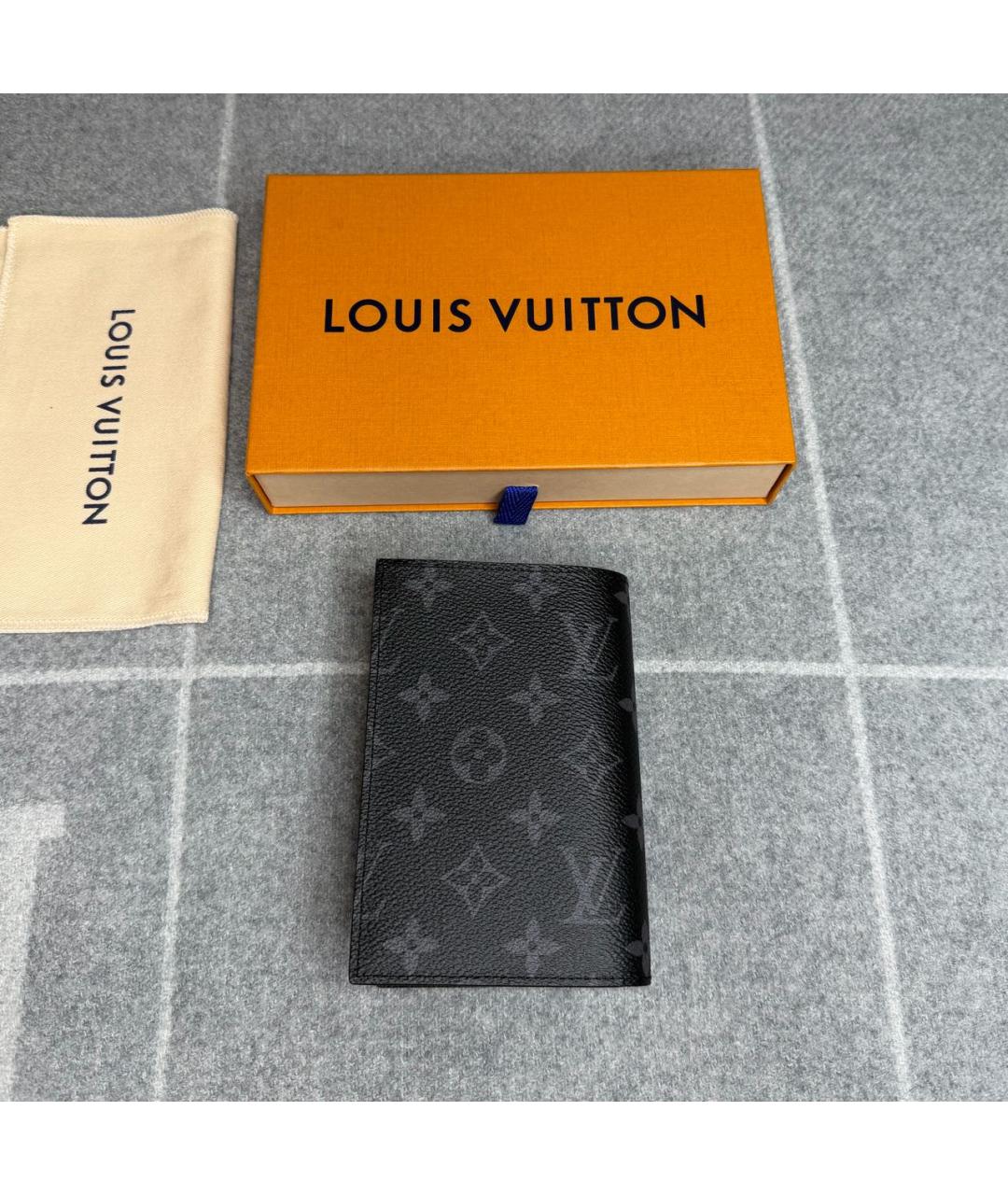 LOUIS VUITTON Черная визитница, фото 3