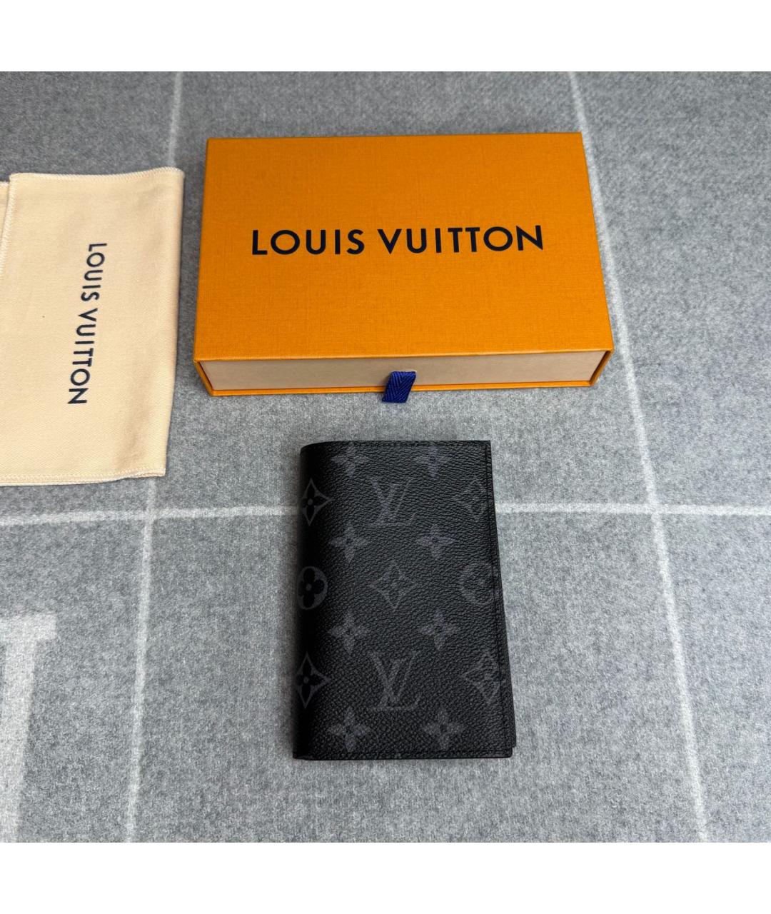 LOUIS VUITTON Черная визитница, фото 2
