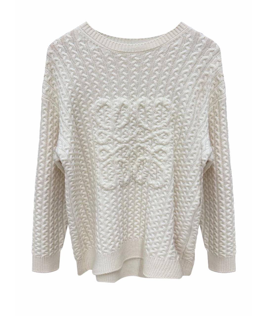 LOEWE Бежевый шерстяной джемпер / свитер, фото 1