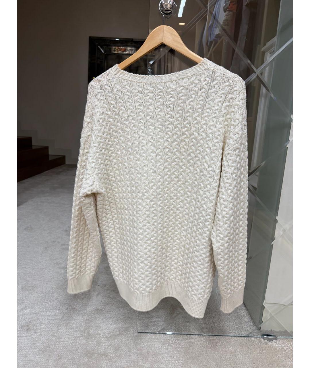 LOEWE Бежевый шерстяной джемпер / свитер, фото 2