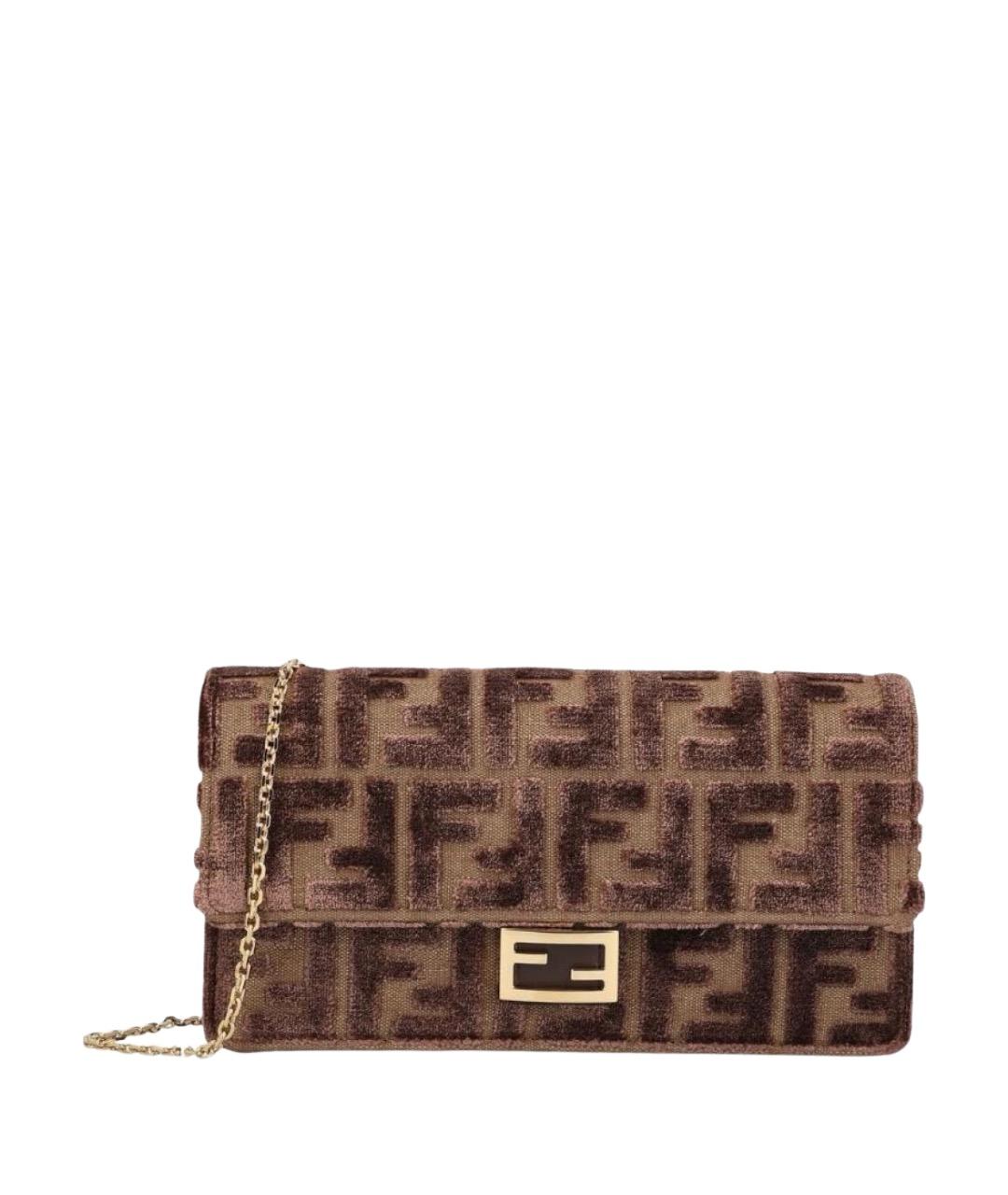 FENDI Коричневая сумка через плечо, фото 1