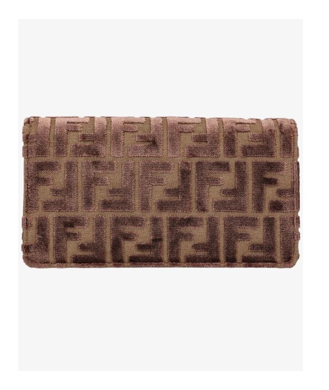 FENDI Коричневая сумка через плечо, фото 3