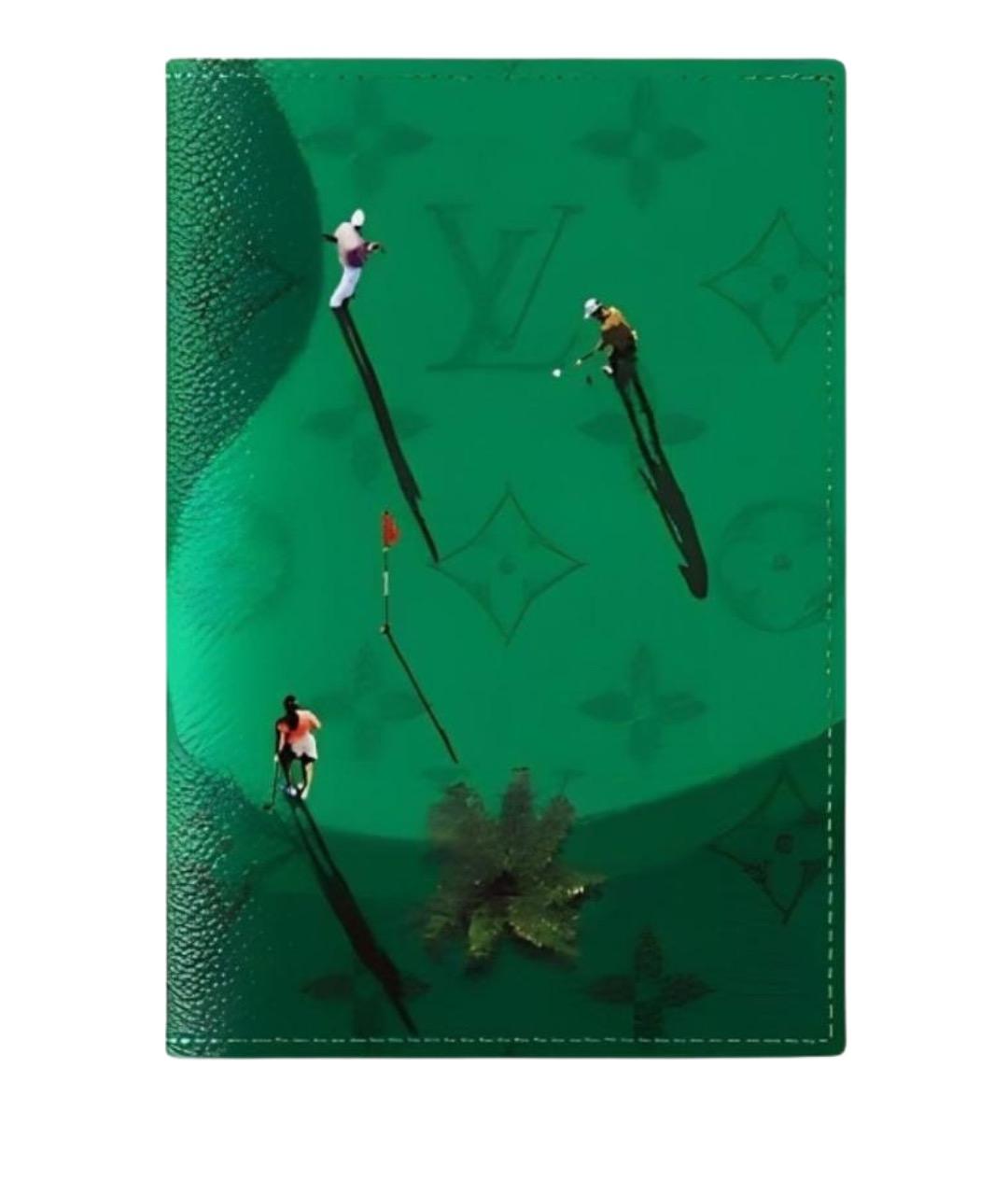 LOUIS VUITTON Зеленая визитница, фото 1