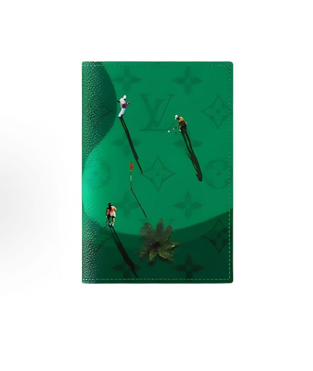 LOUIS VUITTON Зеленая визитница, фото 4