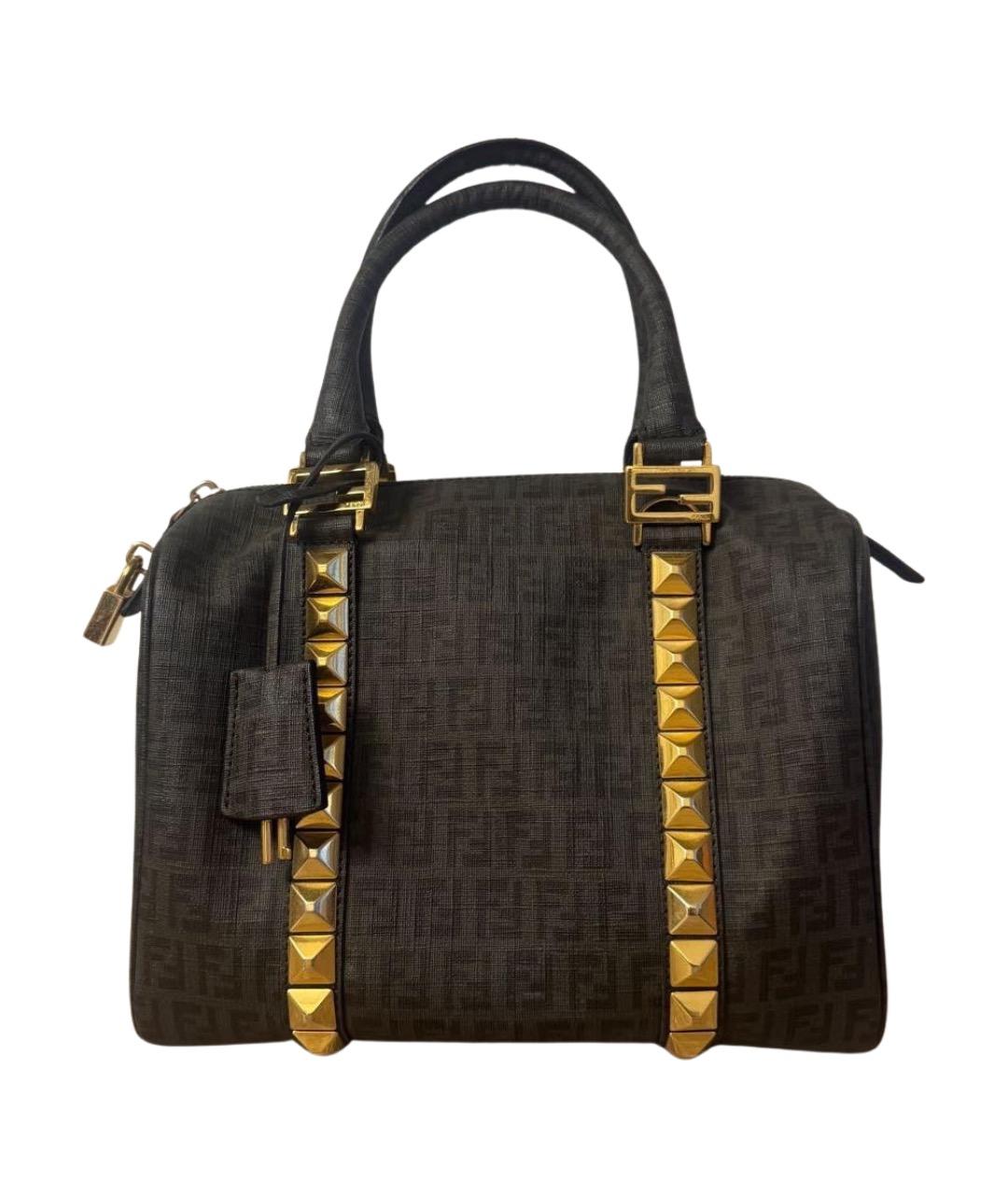 FENDI Черная сумка с короткими ручками, фото 1