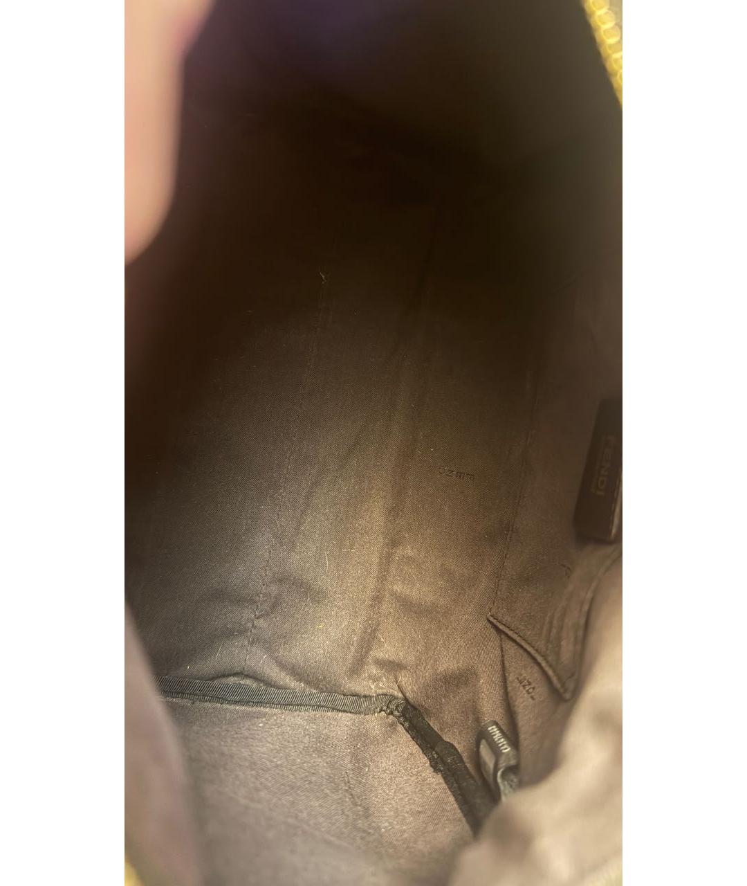 FENDI Черная сумка с короткими ручками, фото 7