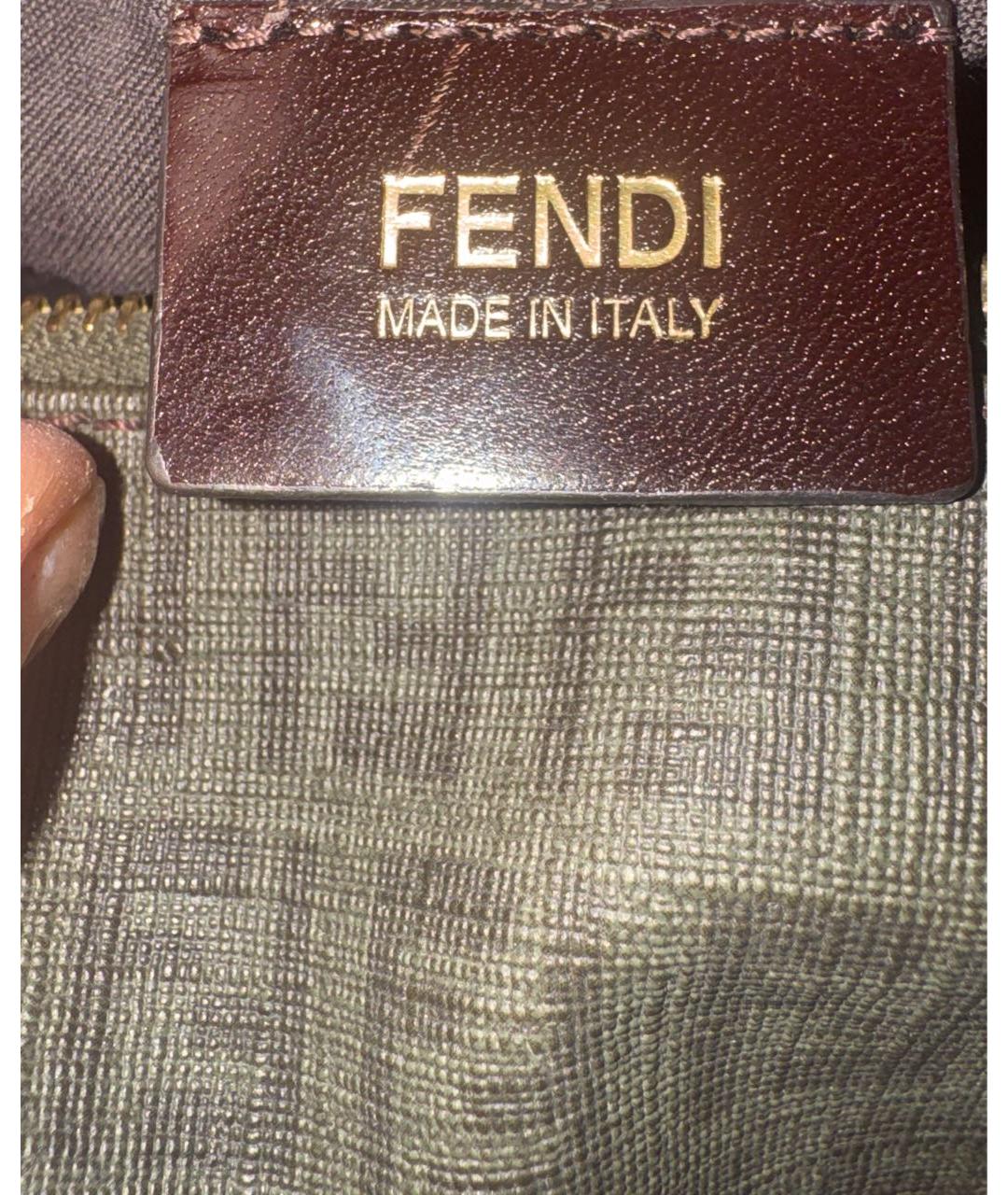 FENDI Черная сумка с короткими ручками, фото 8