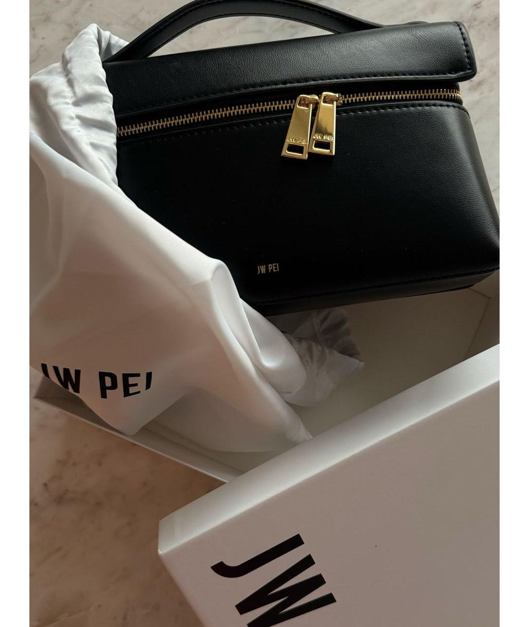 JW PEI Черная сумка через плечо из искусственной кожи, фото 5