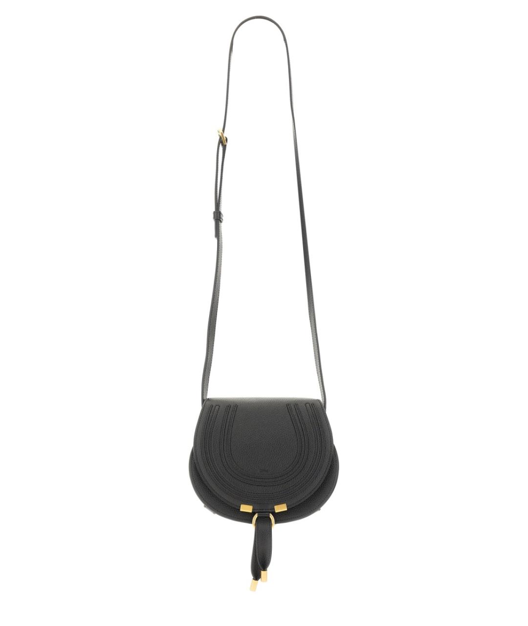 CHLOE Черная кожаная сумка через плечо, фото 1